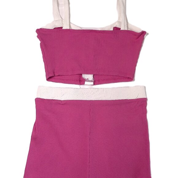 2-piece set MEDIUM Cami Top + High-waist Shorts summer beach wear - Picture 5 of 5